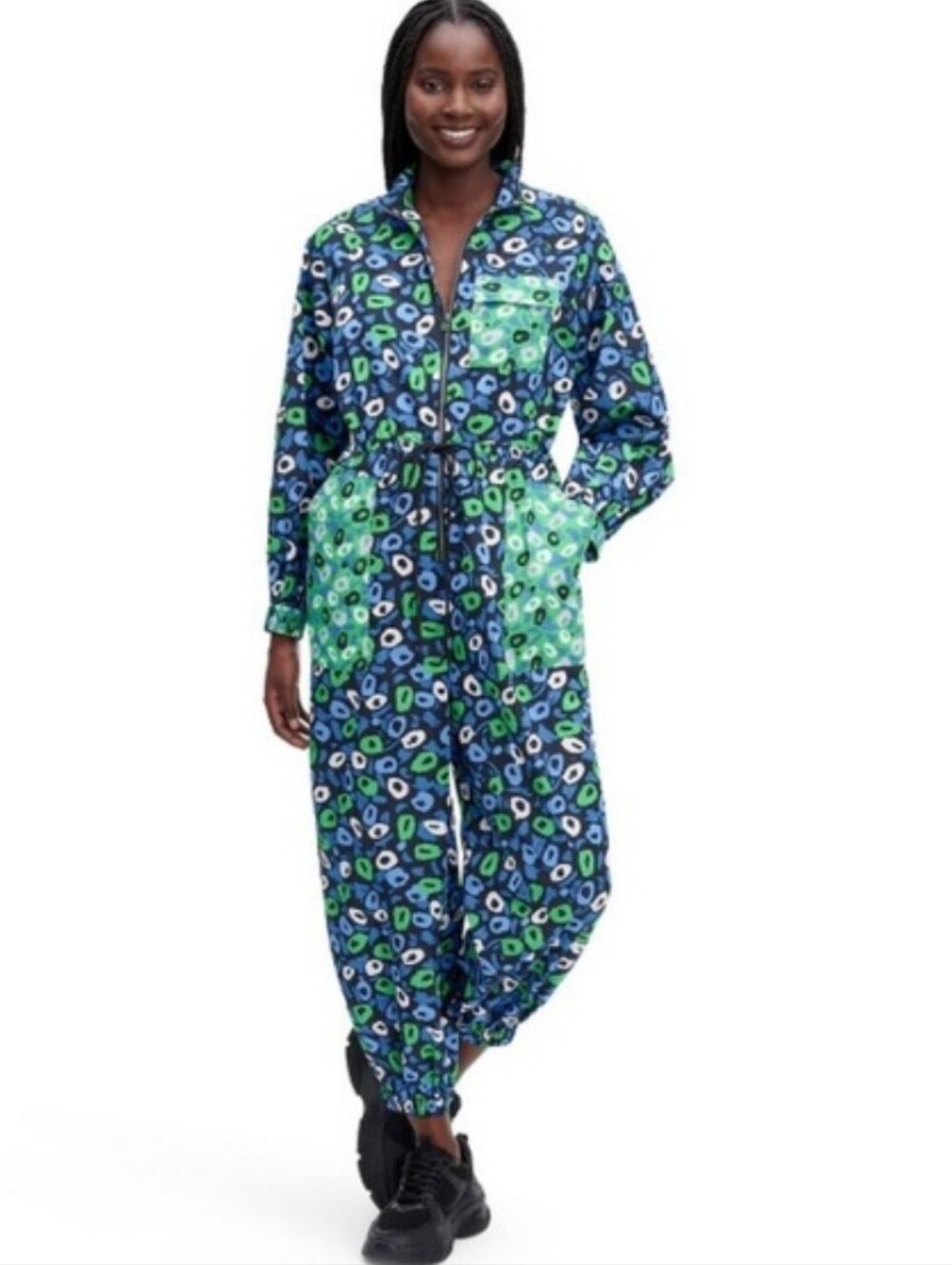 Diane Von Furstenberg x Target Jazz Dot  Sports Jumpsuit Oversized Clowncore XXS